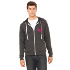 Bella+Canvas Unisex Tri-blend Full-Zip Hoodie - Embroidered