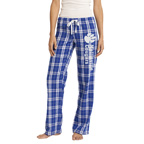 District-Juniors Flannel Plaid Pant-Screenprinted