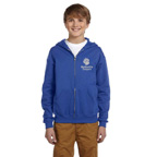 Jerzees Youth NuBlend Hooded Full-Zip Sweatshirt