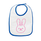 Rabbit Skins Infant Jersey Contrast Trim Velcro Bib