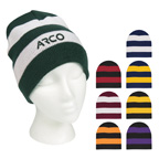 Rugby Striped Knit Beanie