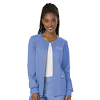 Cherokee Womens Revolution Snap Front Warm-up Scrub Jacket