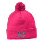 Sport Tek Solid Pom Pom Beanie