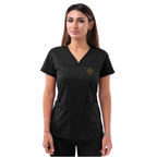 Womens Sweetheart V-neck Scrub Top