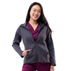 Womens Performance Full Zip Bonded Fleece Jacket