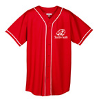 Augusta Sportswear Wicking Mesh Baseball Jersey with Braided Trim