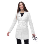 Womens 36 inch Tab Waisted Lab Coat