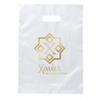 Frosted Die Cut Bag 15x18x4 Foil Imprint