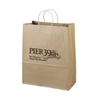 Citation Brown Kraft Shopper Bag 13W x 6 x 15-5/8H