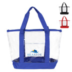 Clear Zipper Tote Bag