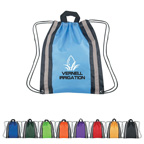 Reflective Polyester Drawstring Bag