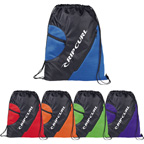 The Zippered Mesh Cinch Drawstring Backpack