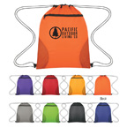 Courtside Drawstring Sports Back Pack Bag