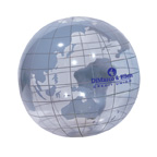 20 Inch Clear Globe Beach Ball