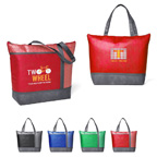 Hexagon Pattern Non Woven Cooler Tote Bag