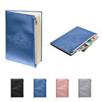 Softbound Metallic Foundry Journal With Zipper Pocket