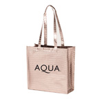 Glam Metallic Croc Shopper Tote