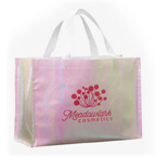 Iridescent Non-Woven Shopper Tote