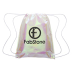 Iridescent Pearl Drawstring Bag