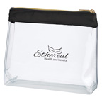 SADIE SATIN CLEAR COSMETIC BAG