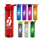 24 Oz. Slim Fit Water Bottles With Drink-Thru Lid