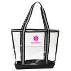 Diamond Clear TPU Zippered Tote Bag