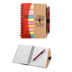 Cardboard Spiral Side Bound Jotter With Pen