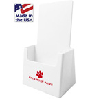 Trifold Brochure Holder - WHITE