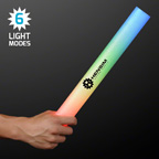 MULTICOLOR LIGHT UP FOAM STICK 16 INCH  CHEER STICKS