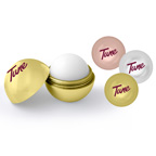 Metallic Finish Round Lip Balm