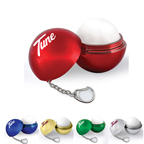 Metallic Lip Balm Keychain