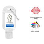 1.8 oz Hand Sanitizer Gel With Carabiner -