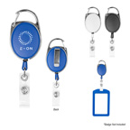 RETRACTABLE BADGE HOLDER WITH CARABINER