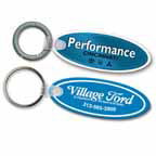 Oval Sof-Touch VInyl Keytag