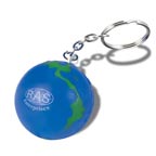 Stress Globe Key Chain