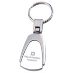 Ambassador silver teardrop keytag