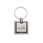 Square Spinning Metal Key Tag