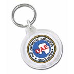 Round Clear Acrylic Key Tag