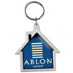 House Shaped Crystal Key Tag