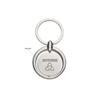 Round Spinning Metal Key Tag