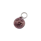 Wood Round Keytag