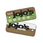 Plastic Key Tag - 2 x 1 Laminated - 30 pt.