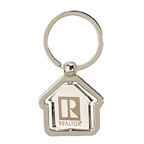 HOUSE SHAPED CENTER SPINNING KEYRING