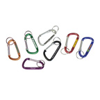 Carabiner with split key ring