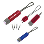 Aluminum LED Flashlight/Screwdriver Set