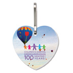 Zipper Pull - Large Heart - Full Color