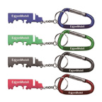 Truck Shape Bottle Opener Key Chain and  Carabineer