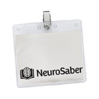 Clear Horizontal Vinyl Pouch w/Metal Bulldog Clip