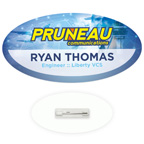 Oval Economy Name Tag