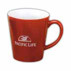 10 Ounce Latte Mug- Red